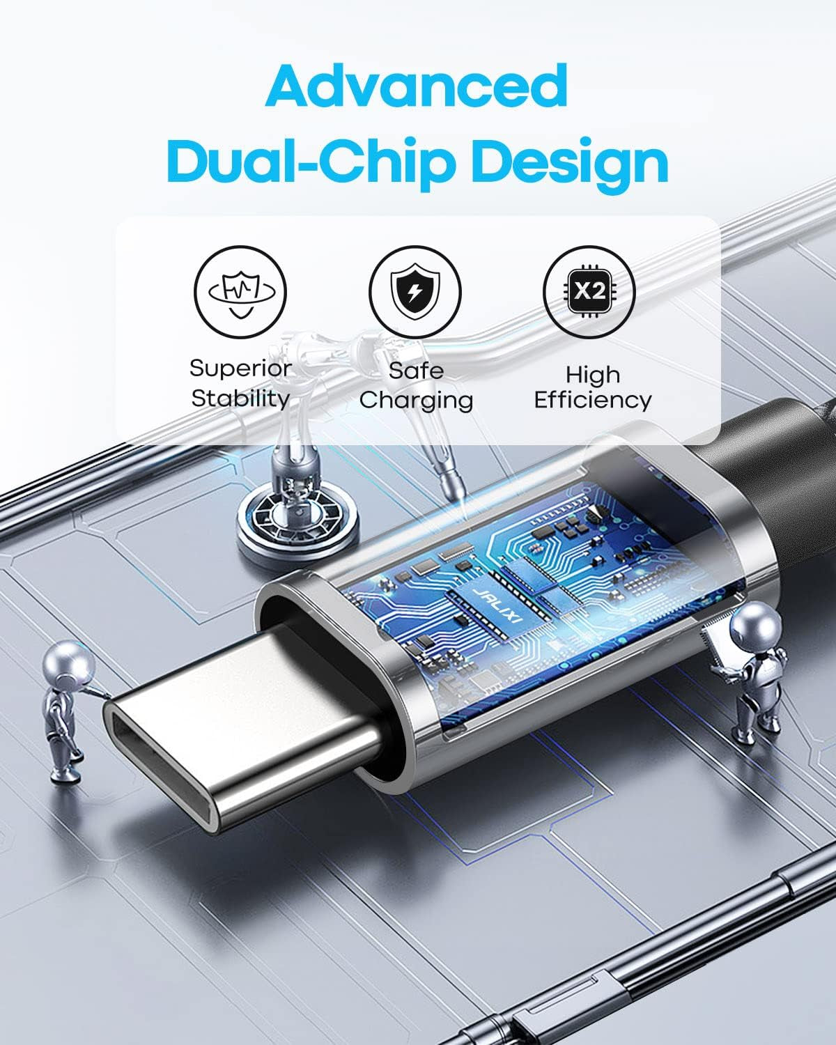 Short USB C Cable 1Ft, 1 Foot USB to USB C Cable Fast Charging for Iphone 15 Pro Max, Samsung Galaxy S24 S23 S21 S20 Ultra S10, A55 A35 A25 A15, Pixel, Powerbank
